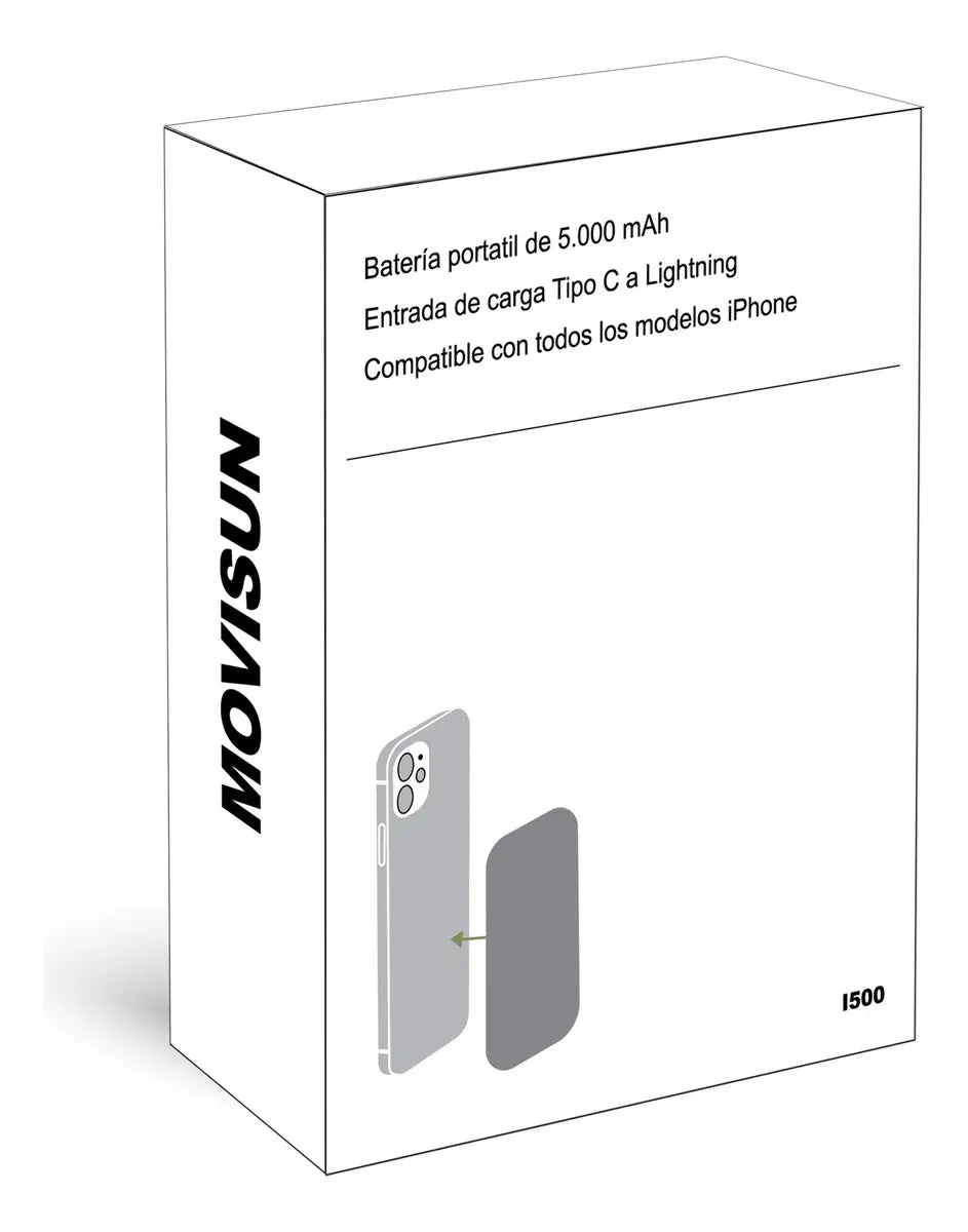 Powerbank Movisun I500 LT 5.000 Mah Magnético