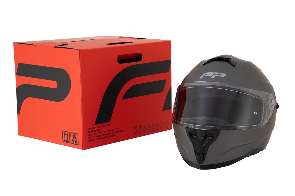 Casco Para Moto Racecraft 2 Titanio