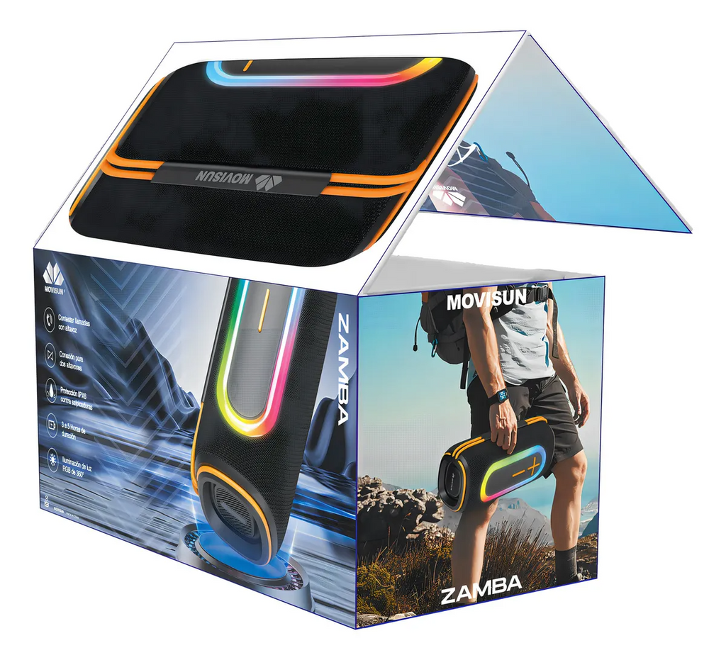 Parlante Inalámbrico Movisun Zamba 10w + 10w